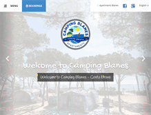 Tablet Screenshot of campingblanes.com